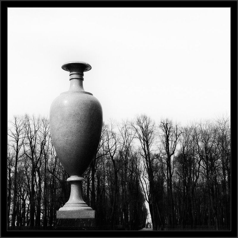 петербург, центр, летний сад, чб, квадрат Черно-белый классический питерский квадратphoto preview