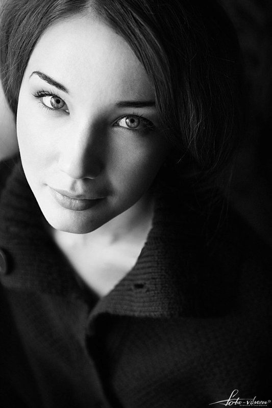 портрет, портрет девушки, черно-белое фото, черно-белая фотография, foto-vdvoem, фото вдвоем Юлияphoto preview