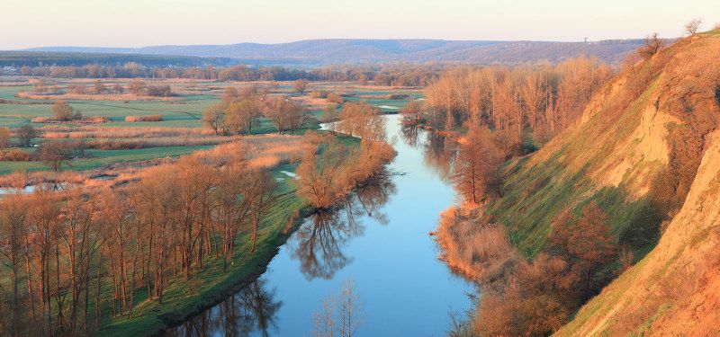 утро, рассвет, северский донец Рыжее утроphoto preview