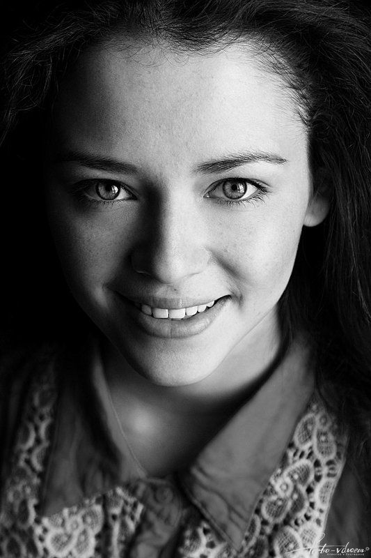 портрет, портрет девушки, черно-белое фото, черно-белая фотография, foto-vdvoem, фото вдвоем Анютины глазкиphoto preview
