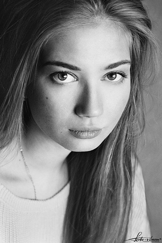 портрет, портрет девушки, черно-белое фото, черно-белая фотография, foto-vdvoem, фото вдвоем Аннаphoto preview