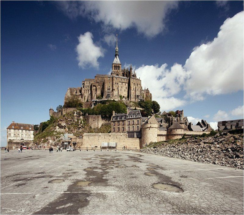 франция, мон-сен-мишель, небеса, аббатство, облака Достучаться до небесphoto preview