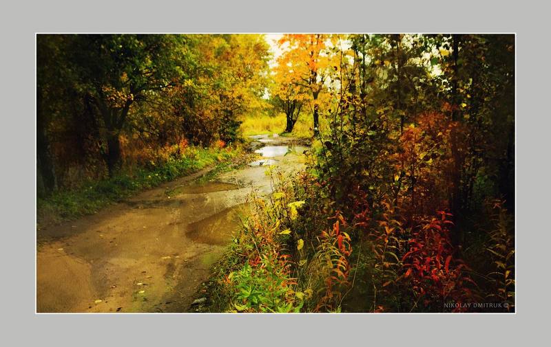 пейзаж солнечная дорога. 2020photo preview