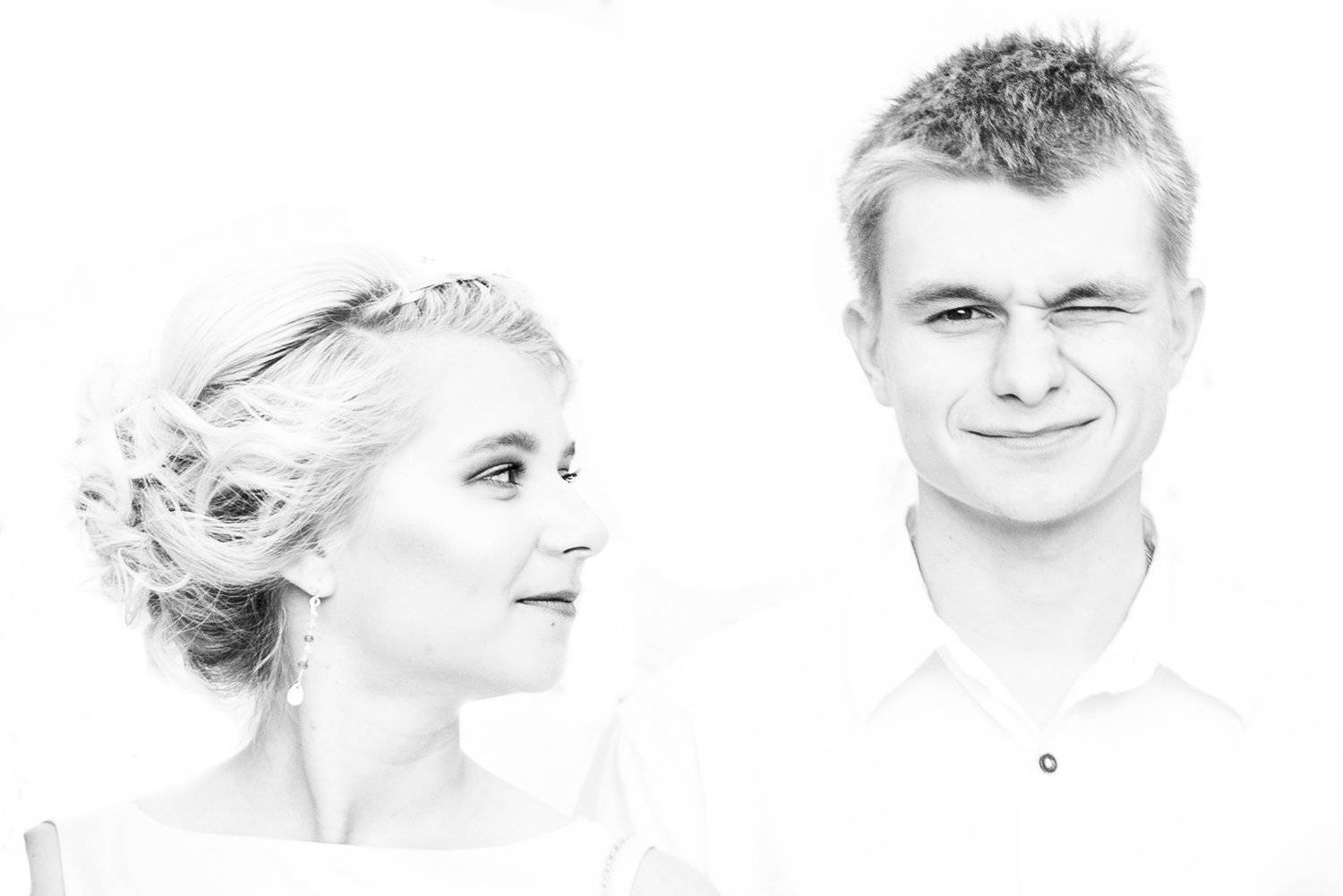 M & M. Автор: Oleg Utyuzh girl, boy, b&w, , Oleg Utyuzh