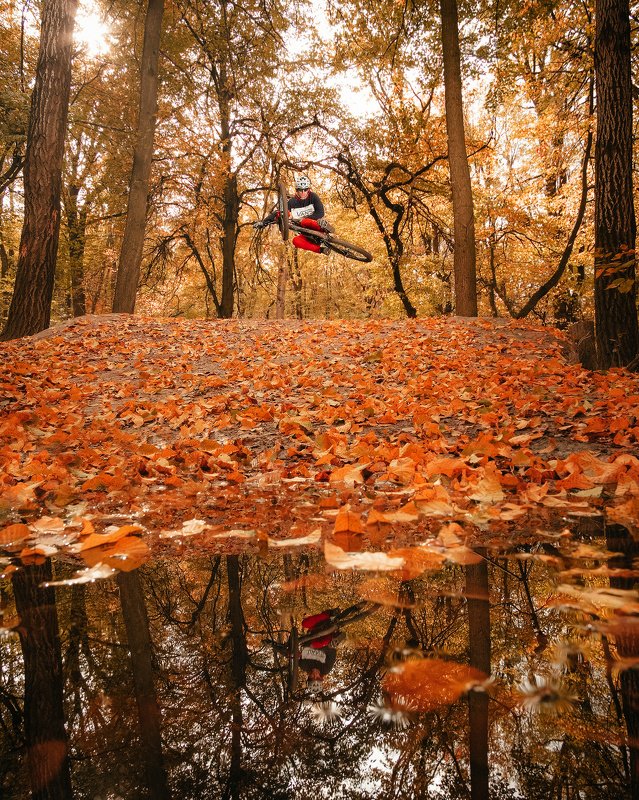 mtb, enduro, autumn, rider, jump, trick, cycle, велосипед, эндуро, осень, райдер, МТБ, трюк, экстремальный спорт Enduro Series: Autumn Riderphoto preview