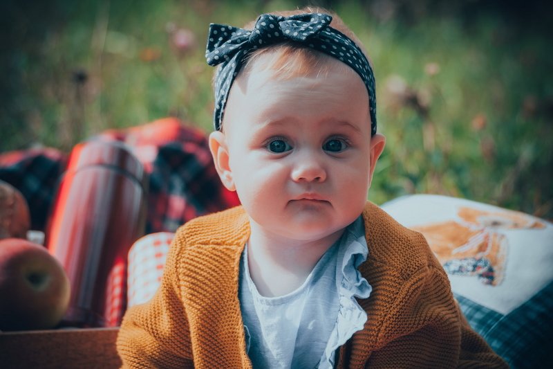 бантик, глаза, девочка, дитя, ребенок, дети маленькая девочкаphoto preview