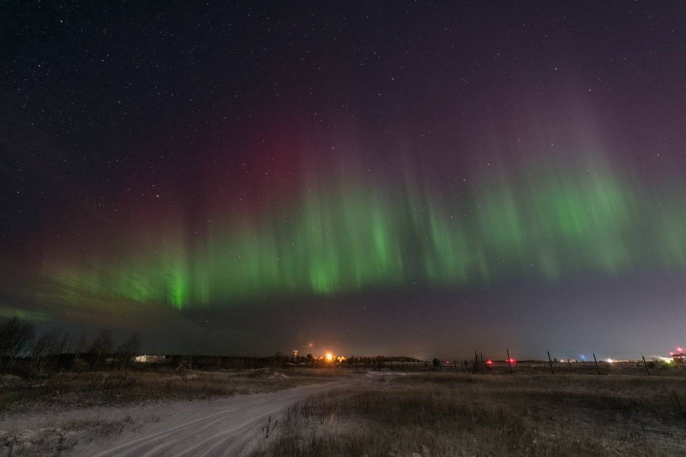 Ночное сияние. Автор: Игорь Подобаев печора,коми,полярное сияние, Игорь Подобаев