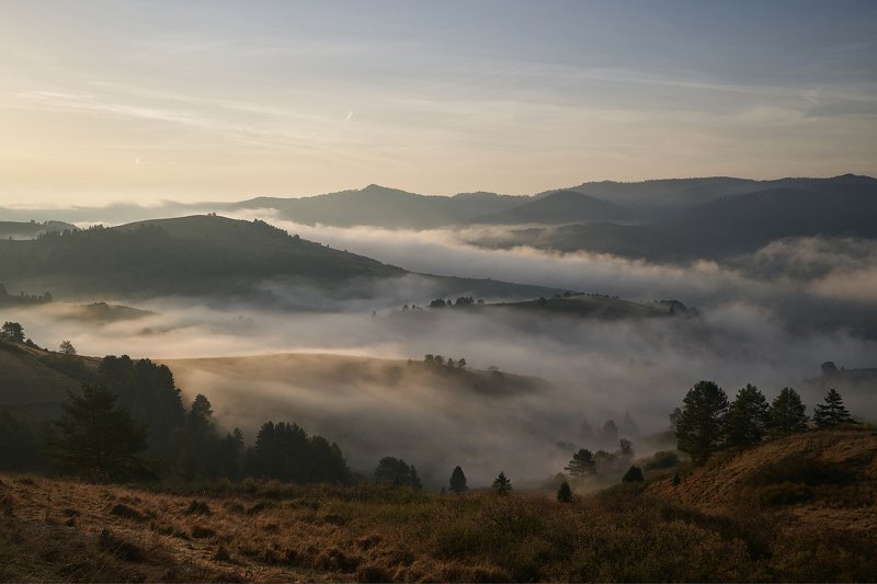 fog,morning,sunrise,mist,hill,hills,autum FOgphoto preview