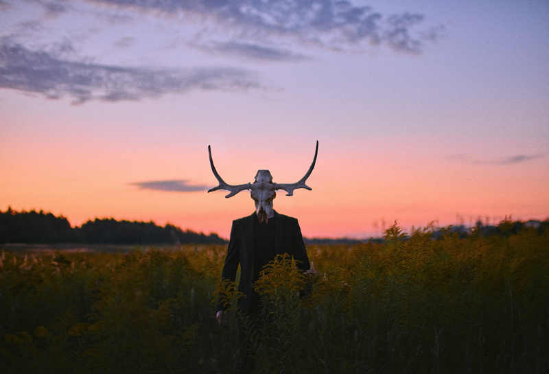 пейзаж небо череп пиджак поле лось Нектоphoto preview