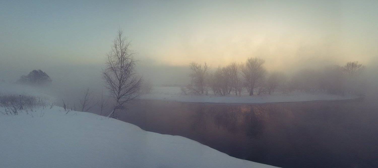 Зимний вечер на Клязьме. Автор: Пеккер Сергей , Пеккер Сергей