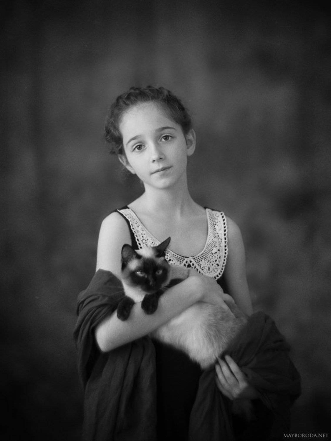 Girl with a Сat. Автор: Alina Mayboroda , Alina Mayboroda