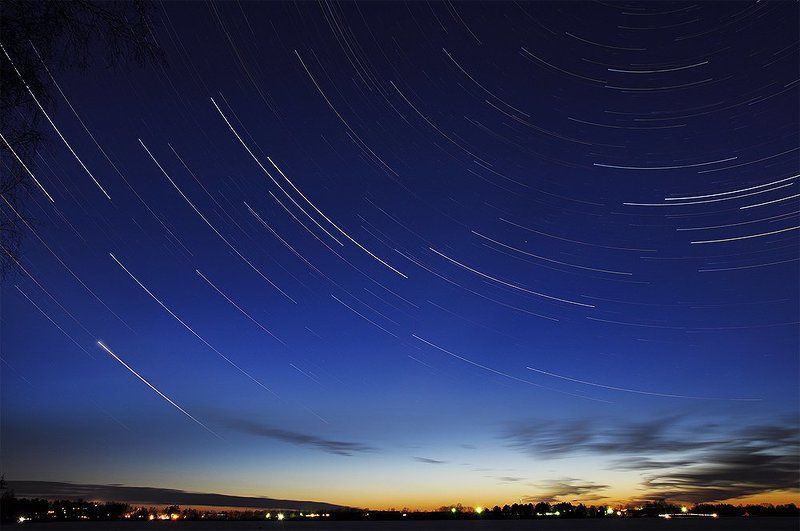 startrails Уходящий закатphoto preview