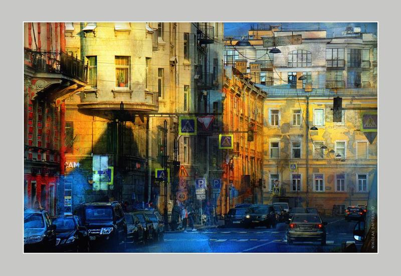 город вечернее солнце. Санкт-Петербург.photo preview