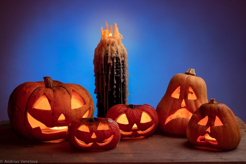 autumn, candle, halloween, pumkin, still life, studio Happy Halloween!photo preview
