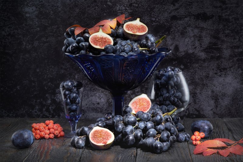 Натюрморт в синих тонах фото превью