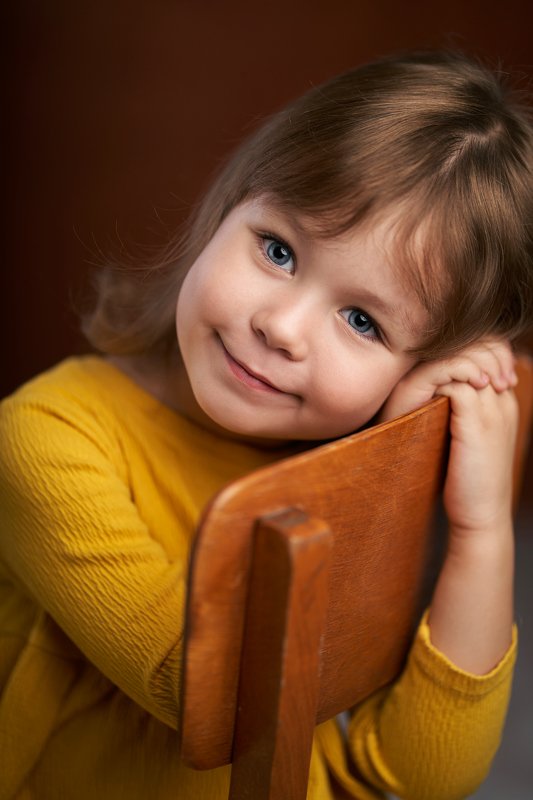 portrait, girl, lowkey, studio, beautiful, pretty, eyes, портрет, девочка, look, blue eyes Миланаphoto preview