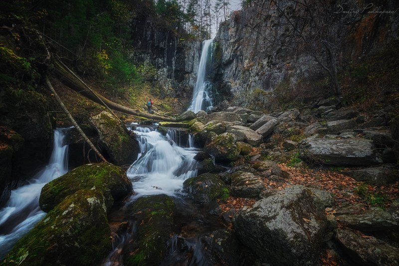 россия,приморский край,лазовский район,беневской водопад,еламовский водопад,свет,краски,скалы,осень,листва,водопад,дмитрий подкопаев Беневской водопад.photo preview