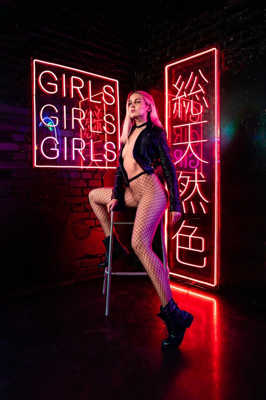 neon, girl Tayaphoto preview