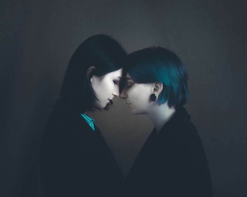 lgbt two girls in love art performance nikon moody emotions What about your silence?photo preview