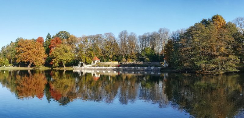 ахен,  парк хангевайер, ноябрь Ноябрьское солнцеphoto preview