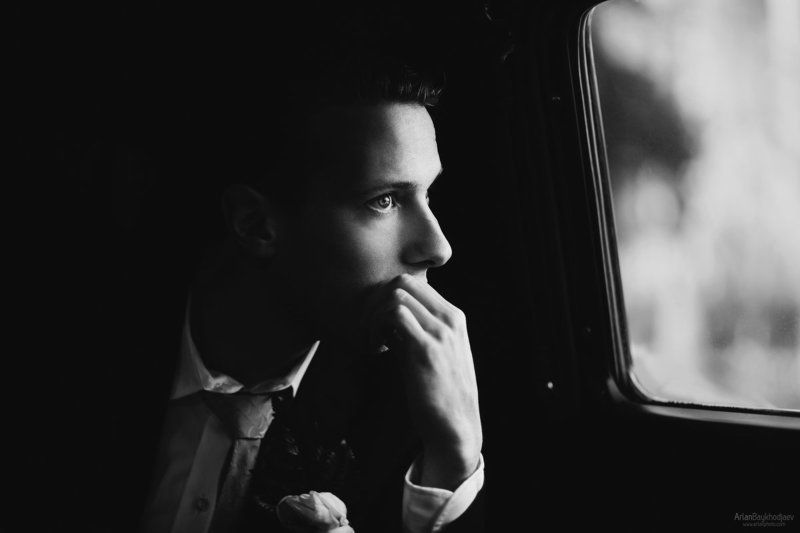 groom, portrait, black&white, жених, портрет, чб, свадьба, www.arlanphoto.com жених Беньяминphoto preview