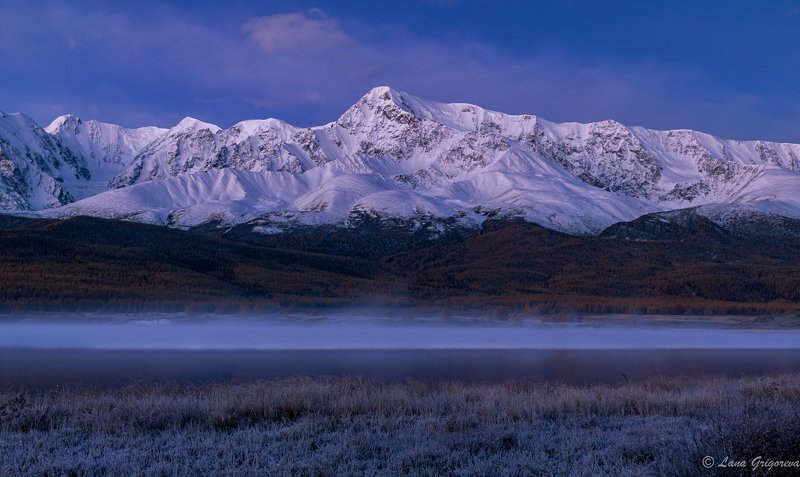 алтай, джангысколь, россия, озеро, пейзаж, горы, рассвет Синий танец горphoto preview