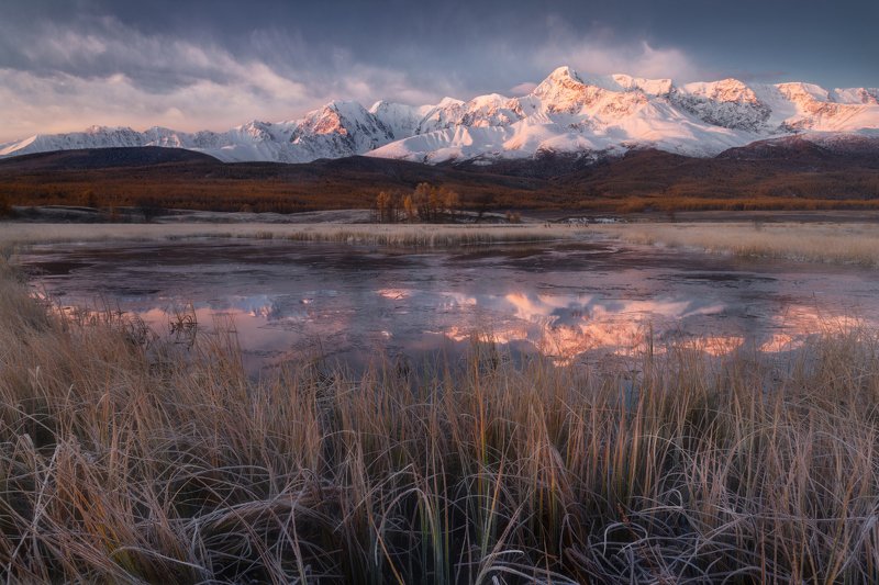 джангысколь, алтай, озеро, пейзаж, отражение, осень, ештыкель В осколках осеннего утраphoto preview