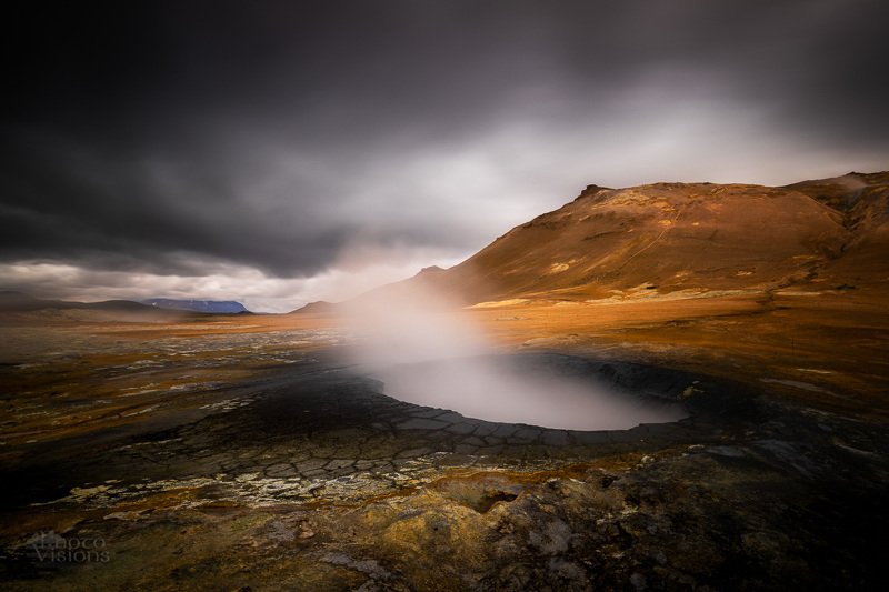iceland,hverir,geothermal,geyser,summer,long exposure,landscape, Breathing earthphoto preview