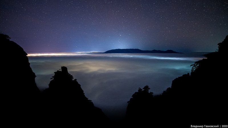 Ночной океан фото превью