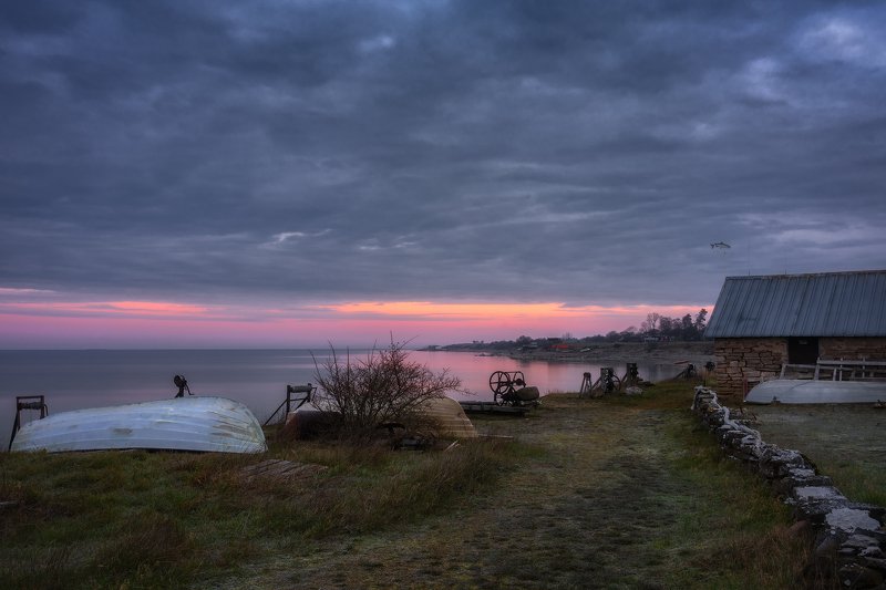 aurora, balticsea, Bay, Beach, bluehour, bluehour boatvinch, boat, breakofday cockcrow, chains, dawn, dawning, daybreak, dayspring, Djupvik, firstlight, fishingboat, fishingcamp, flow, Grass, Grönvik, Gulf, Island, kalmarscounty, loch, lough, morning, old Djupvikphoto preview