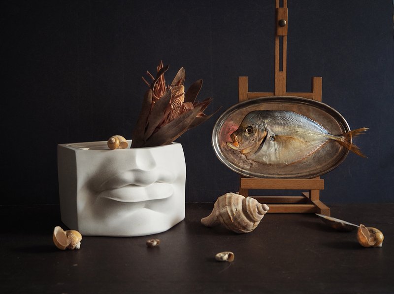 рыба, губы, ракушки photo preview