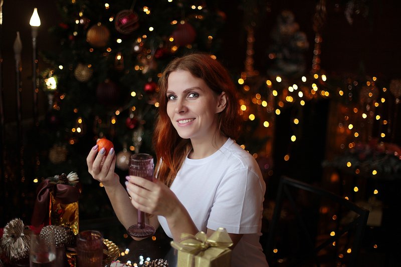 фотосессия, студия, девушка, помолейко, новогодняя, photostudio, pomoleyko, fotosession Новогоднее настроениеphoto preview