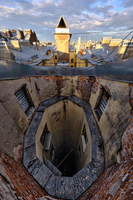 двор, питер, петербург, крыши, Питерская дыраphoto preview