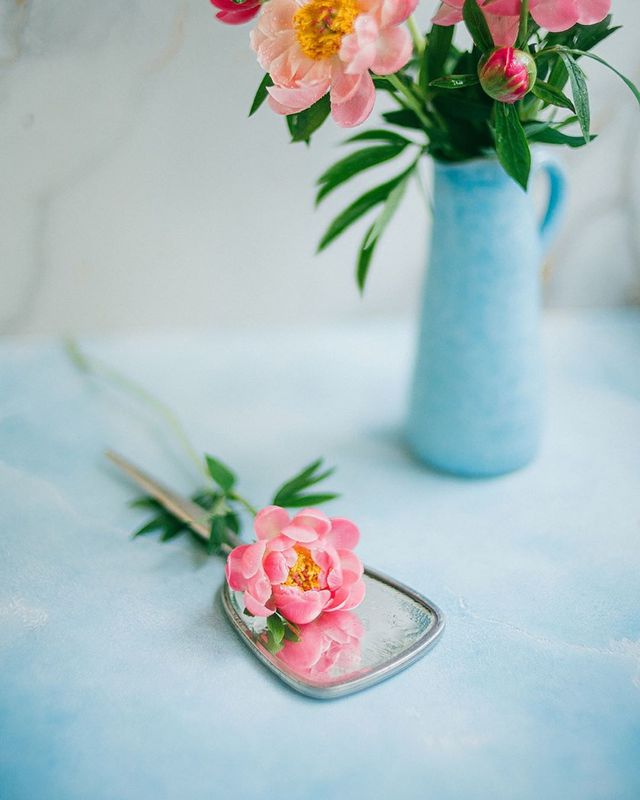 лето, пионы, свет, розовый, желтый, букет photo preview