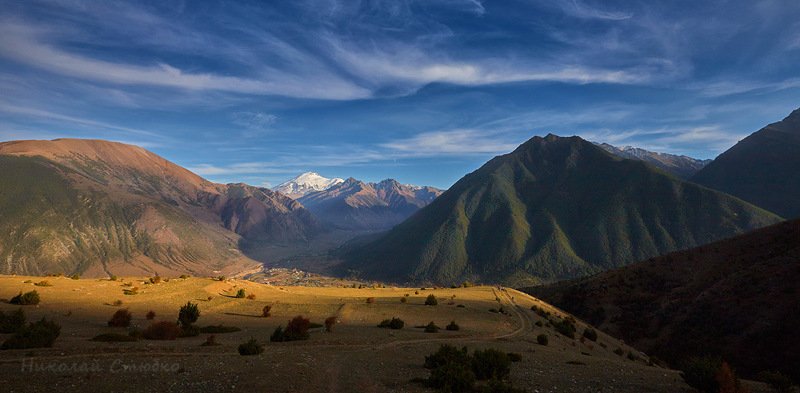 кавказ горы осень Горные просторы фото превью