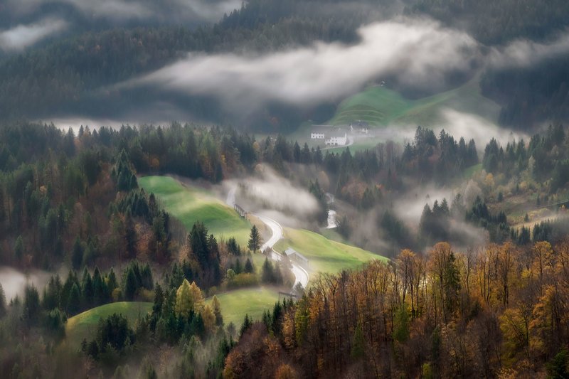 словения, slovenia, туманы словении, slovenia landscape, slovenia landscape photography Словенские мотивыphoto preview