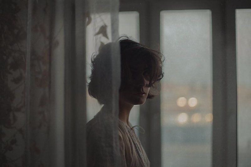 Белая рубашка, Девушка, Офелия, Сумерки ***photo preview