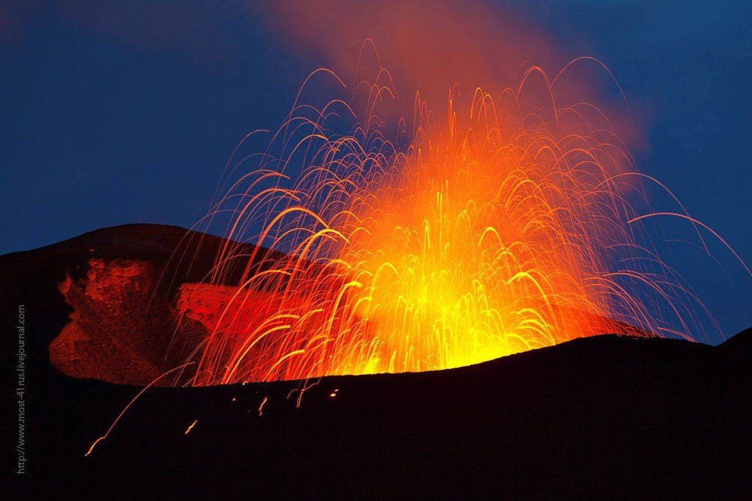 извержение, толбачик,  камчатка, Сергей Краснощёков