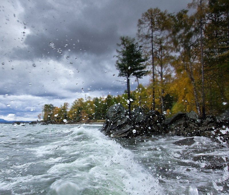 Байкал. Осенний шторм фото превью