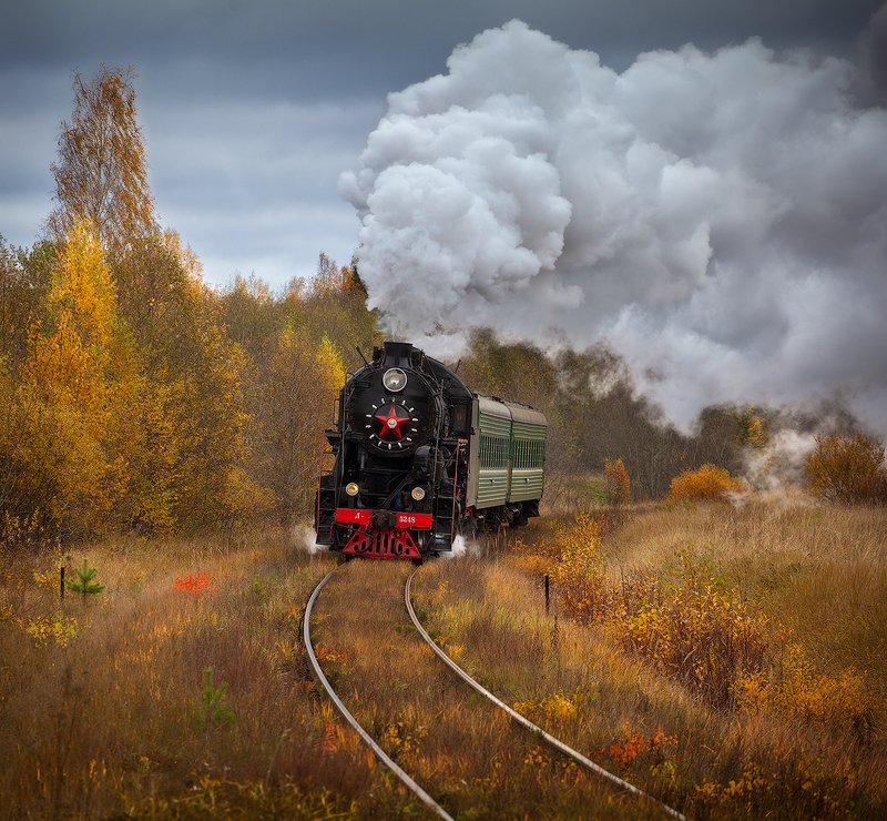 паровоз, бологое, тверская область, осташков, ретропоезд, селигер Ретропоезд Селигерphoto preview