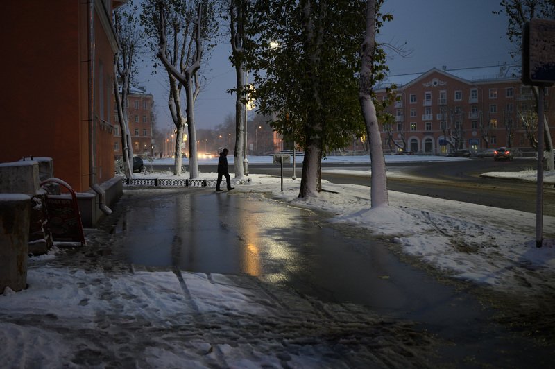 уличная фотография, streetphotography, северодвинск, снег, Снег в октябреphoto preview