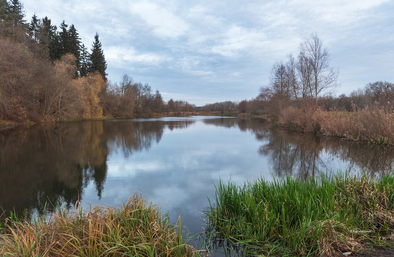 Утро ноября на старой реке...photo preview