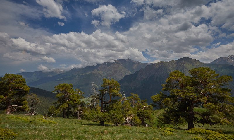 кавказ горы лето облака Воспоминание о лете фото превью