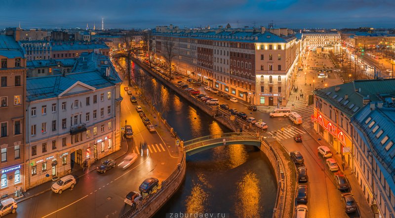 россия, петербург, вечер, осень, канал, река, мост, дрон Канал Грибоедоваphoto preview