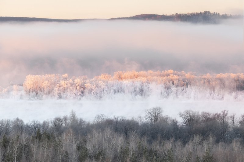 #winter #landscape #samara #самара #пейзаж #зима #зимасамара #самарскаялука #жигулевскиегоры Frosty Morning - first light фото превью