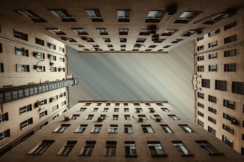 architecture, sky, yellow, insularity, city, Moscow, Russia «Крыши домов дрожат под тяжестью дней...»photo preview