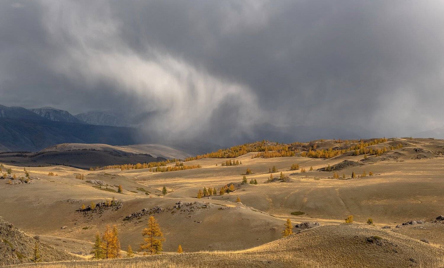 Снеговая туча.. Автор: Марина Фомина алтай.северо-чуйский хребет., Марина Фомина