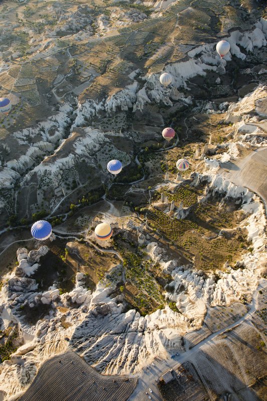 полёт, путешествие, шар,земля, рельеф,ландшафт,пейзаж,landscape,travel,fly,balloon,earth,cappadocia Полётphoto preview