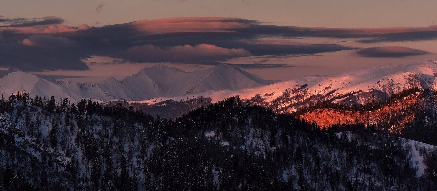 А В ЗИМНЕМ ПАРКЕ ГОРОДСКОМ. Автор: ФЁДОР кавказ, горы, закат, март, 2013, ФЁДОР