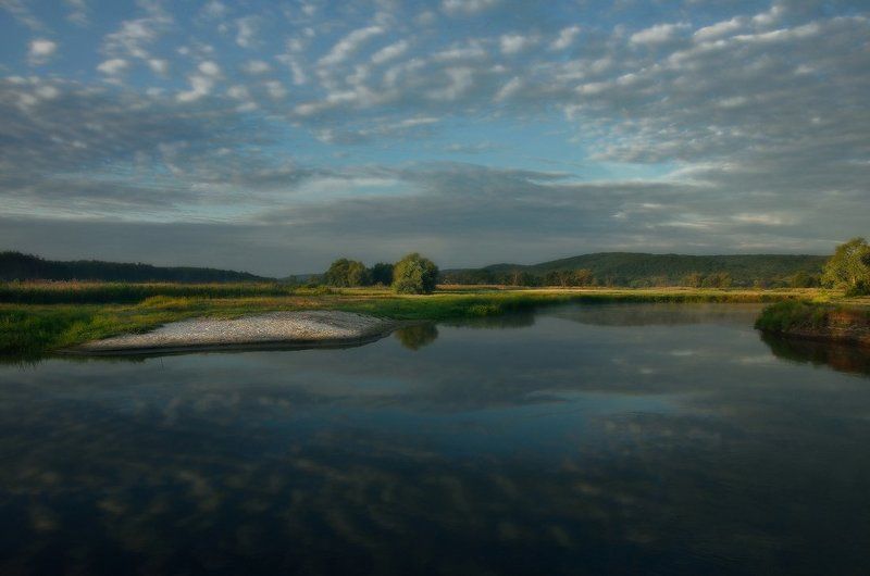 река, утро, небо Эх, умел бы летать...photo preview